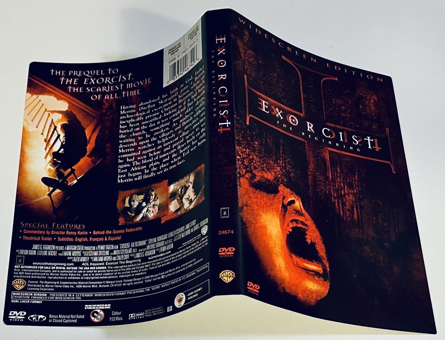 Exorcist: The Beginning 2004 DVD *Artwork ONLY - NO DISC/CASE*