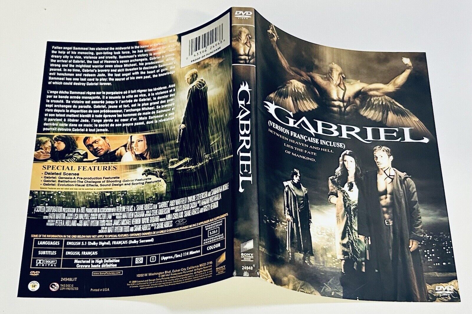 Gabriel DVD 2007 *Artwork ONLY - NO DISC/CASE*