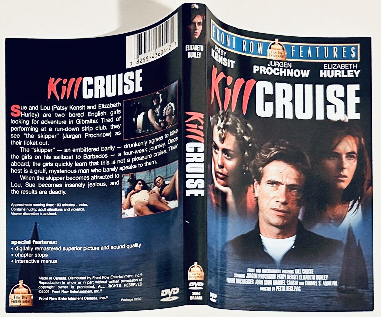 Kill Cruise 1990 * DVD Artwork ONLY - NO DISC *