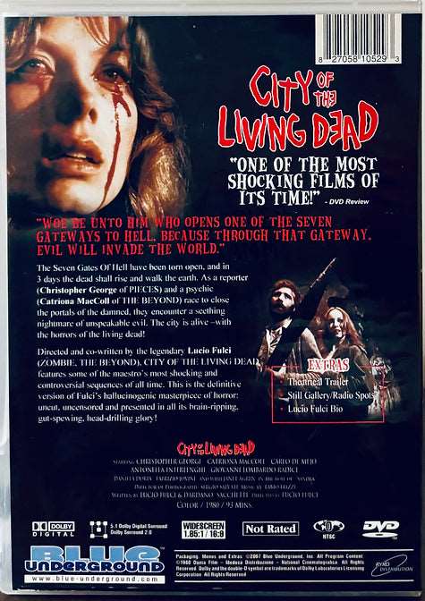 City of the Living Dead (DVD, 1980) Blue Underground Horror/Splatter Region One