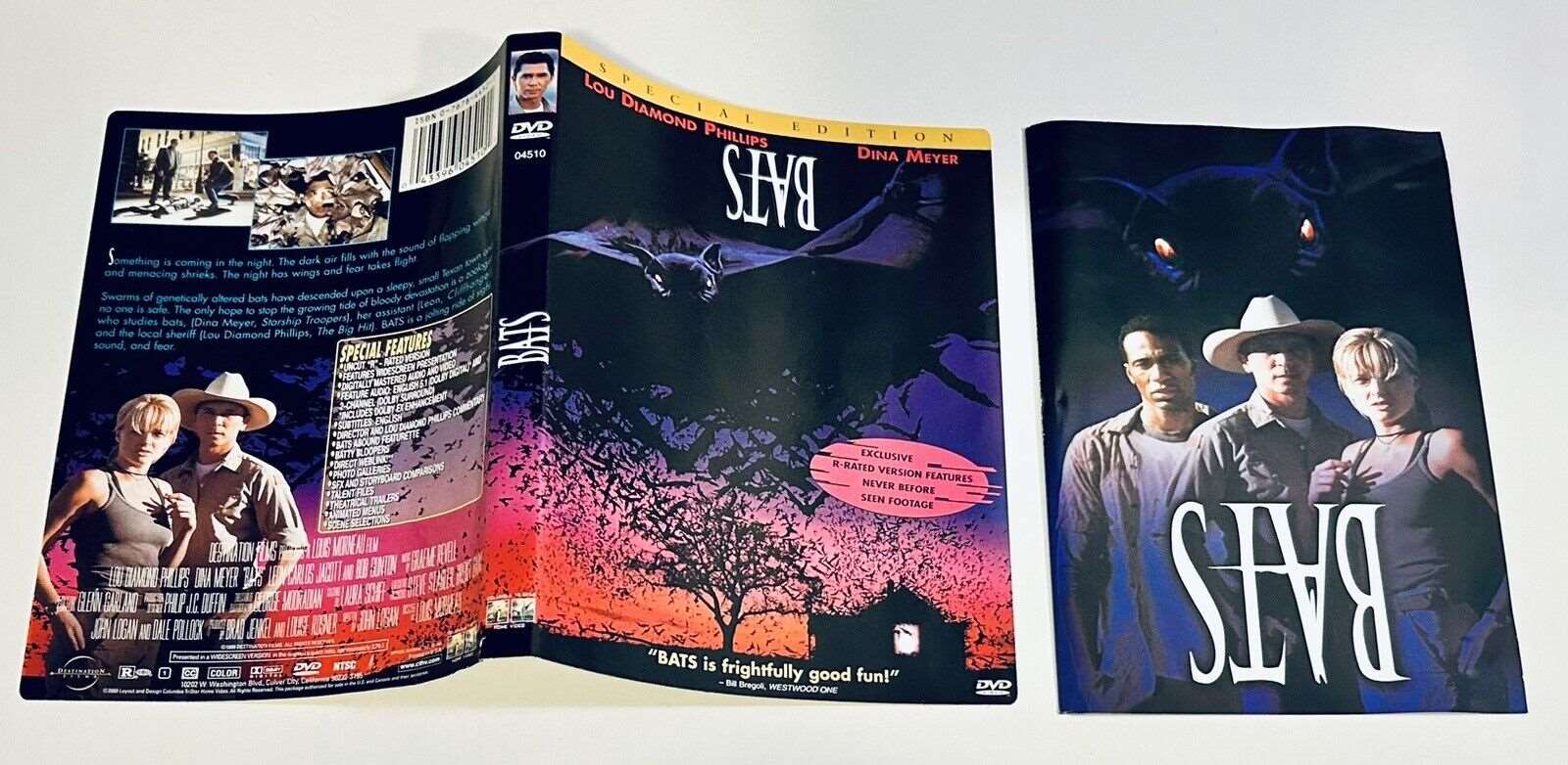 Bats 2000 DVD *Artwork & Insert ONLY - NO DISC/CASE*