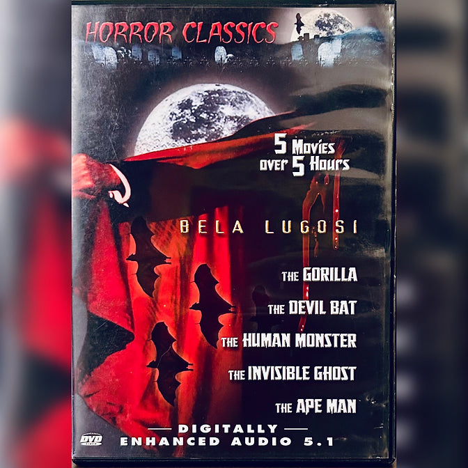 Horror Classic Volume 1 "Bela Lugosi" (DVD 2003) 5 Movies B&W*MA1