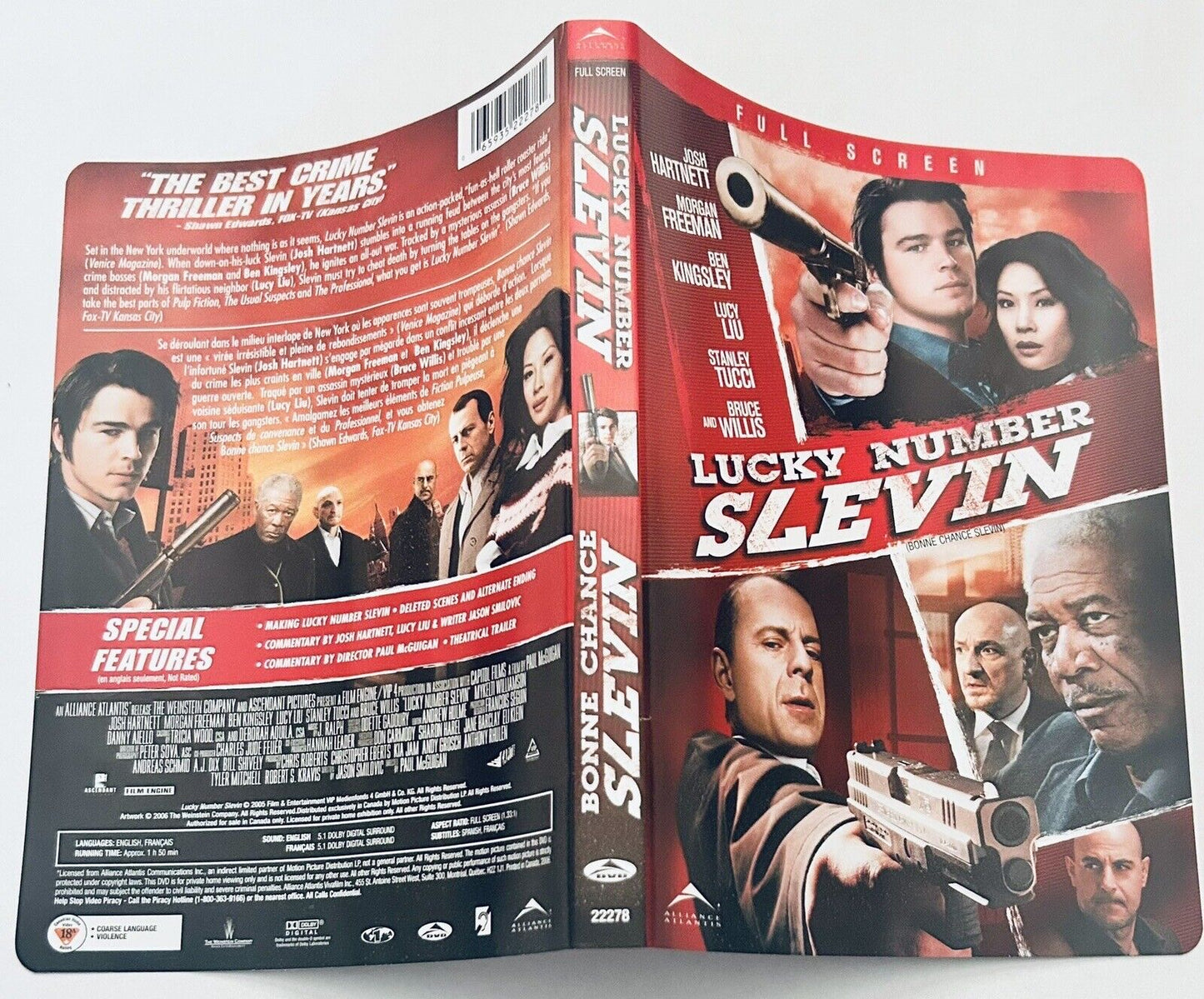 Lucky Number Slevin * DVD Artwork ONLY - NO DISC