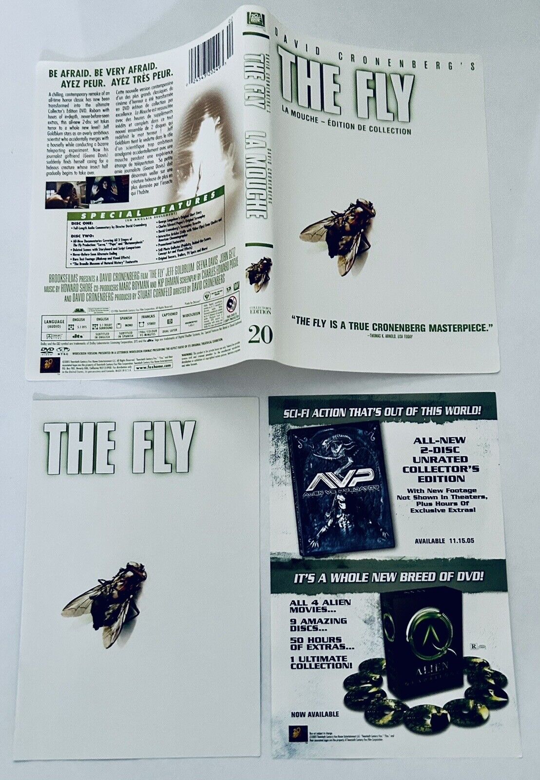 The Fly DVD, 2005 * ARTWORK & INSERTS ONLY - NO DISC