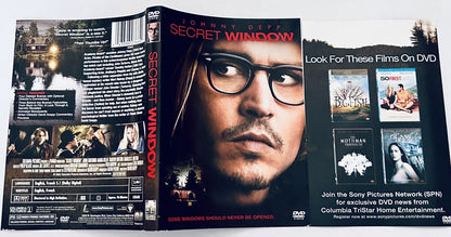 Secret Window DVD, 2004 * ARTWORK & INSERT - NO DISC * Johnny Depp