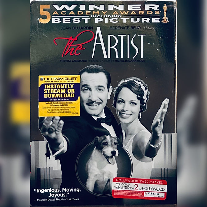 The Artist (DVD, 2011) Comedy/Romance Full Screen B&W w/ Slipcover Sony NEW