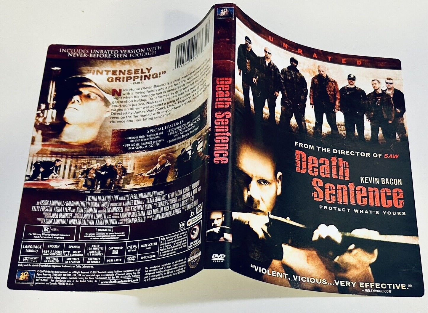 Death Sentence 2009 DVD *Artwork ONLY - NO DISC/CASE*