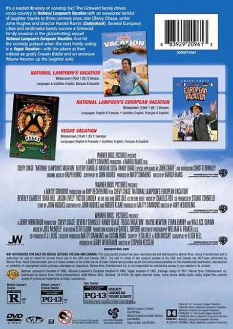 National Lampoon's Vacation 3-Movie Collection (DVD) Comedy Brand NEW *MA1