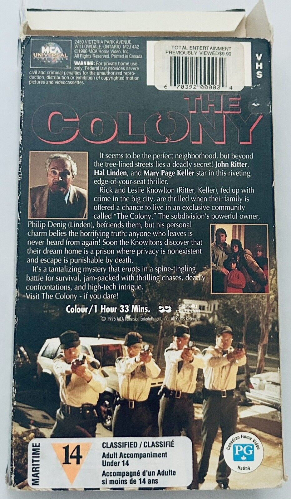 The Colony VHS 1996 ** VHS Box ONLY - NO TAPE *