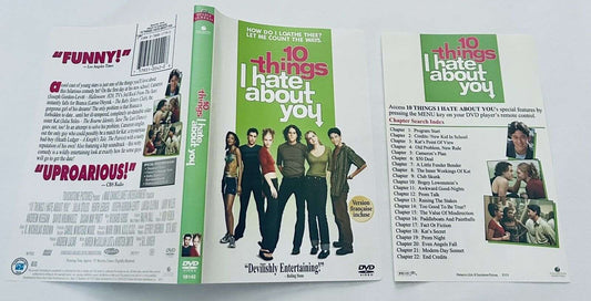 10 Things I Hate About You DVD, 1999 *ARTWORK & INSERT ONLY -NO DISC/CASE *