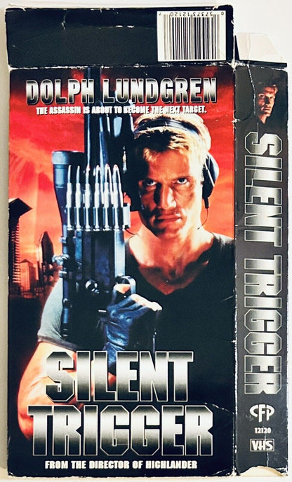 Silent Trigger 1996 * VHS Box ONLY - NO TAPE *