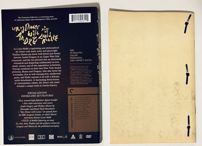 My Dinner with Andre * DVD Artwork & Booklet ONLY - NO DISC * Criterion