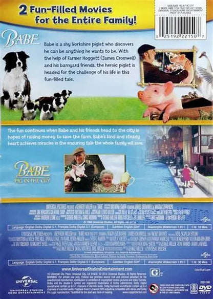 Babe / Babe: Pig in the City (DVD, 1998) Family Universal En/Fr Brand NEW *MA1