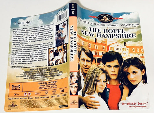 The Hotel New Hampshire DVD * Replacement ARTWORK ONLY - No Disc/Case * MGM