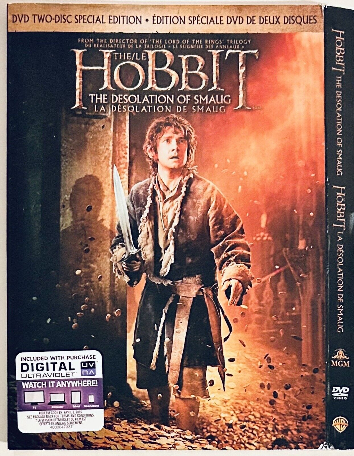 The Hobbit: The Desolation of Smaug 2014 * DVD Slipcover ONLY - ONLY - NO DISC