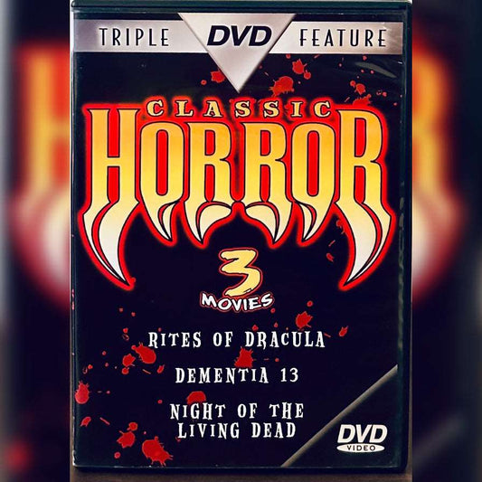 Classic Horror 3 Movies - Rites of Dracula / Dementia 13 / Night of… DVD *MA1