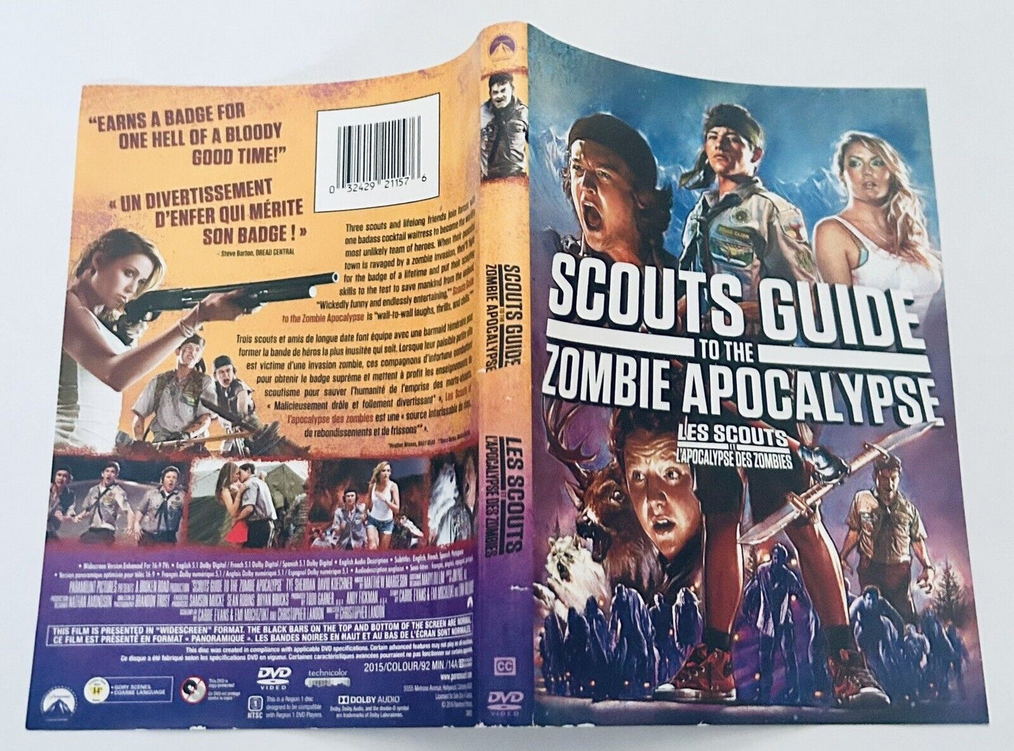 Scouts Guide to the Zombie Apocalypse DVD, 2016 *ARTWORK ONLY NO DISC