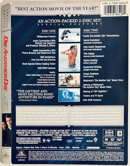 Die Another Day 2003 * DVD Slipcover ONLY - NO DISC/CASE * 007 James Bond