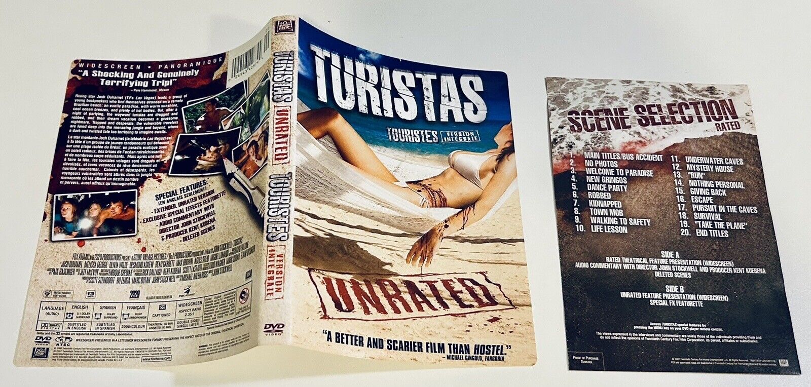 Turistas 2007 DVD * Artwork & Insert ONLY - NO DISC/CASE*