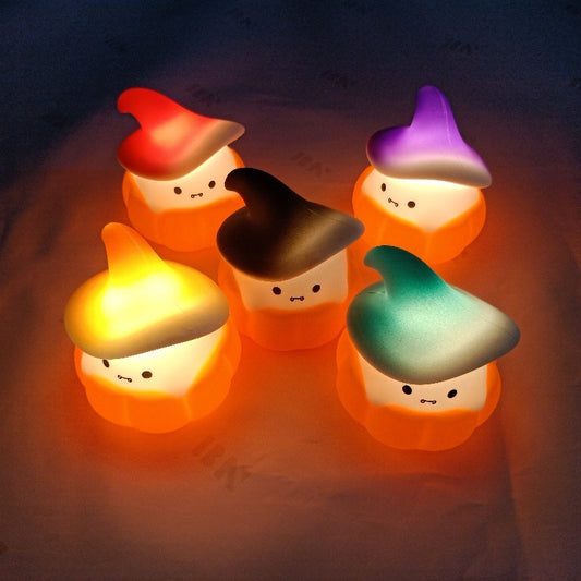 Ghost Pumpkin Small Night Lamp Halloween Silicone Pat Lamp