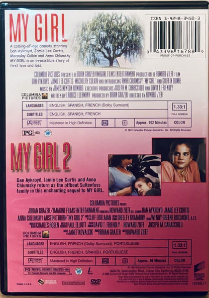 My Girl/My Girl 2 (DVD 2006h Movie Pack, Sony- Macaulay Culkin 2-Disc Set En/Fr