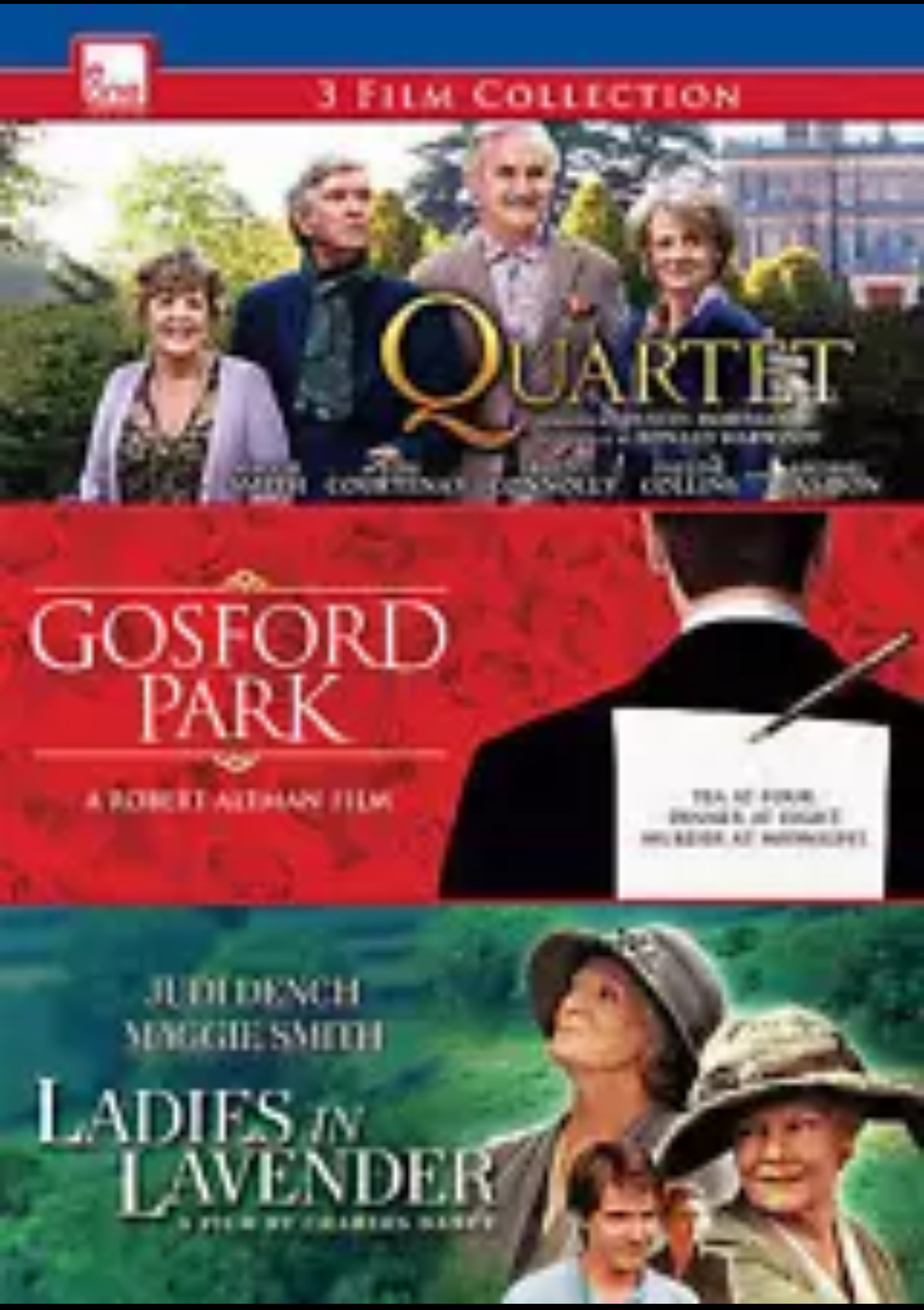 Maggie Smith: Quartet / Gosford Park / Ladies in Lavender (DVD 2014) NEW