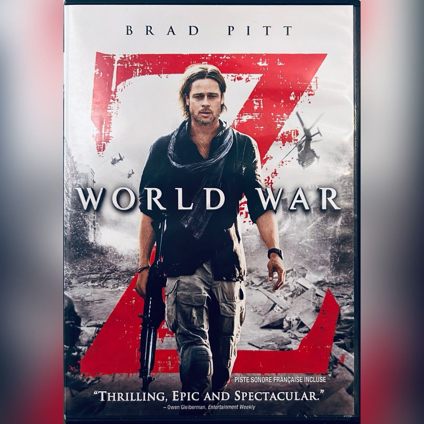 World War Z (DVD, 2013) Horror/Action Brad Pitt Paramount En/Fr/Sp*MA1