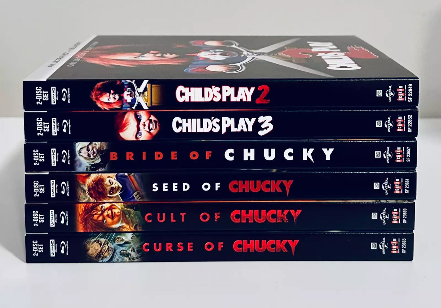 Scream Factory 4k Lot! Chucky 2-7, 4 w/ Variant Slipcovers! Bride, Seed, Curse