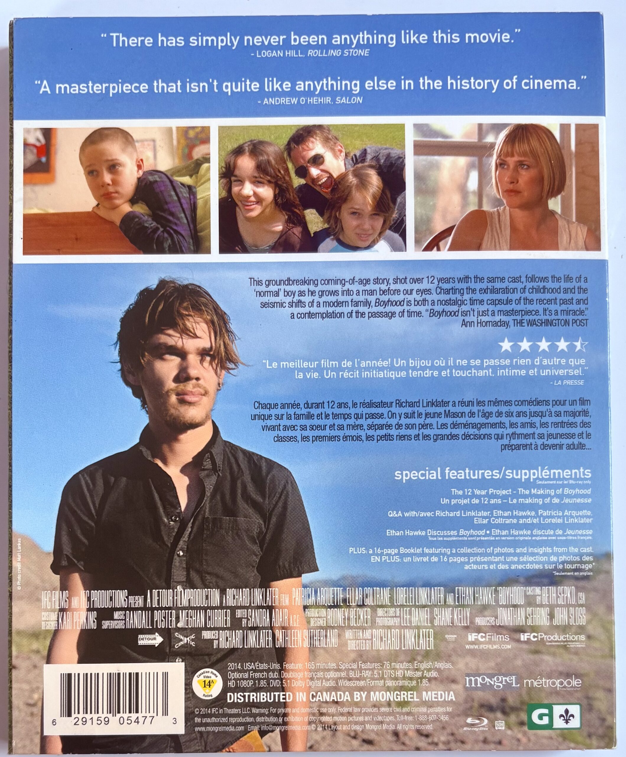 Boyhood (Blu-ray, 2014) Paramount Ethan Hawke Drama w/ Slipcover - Image 4