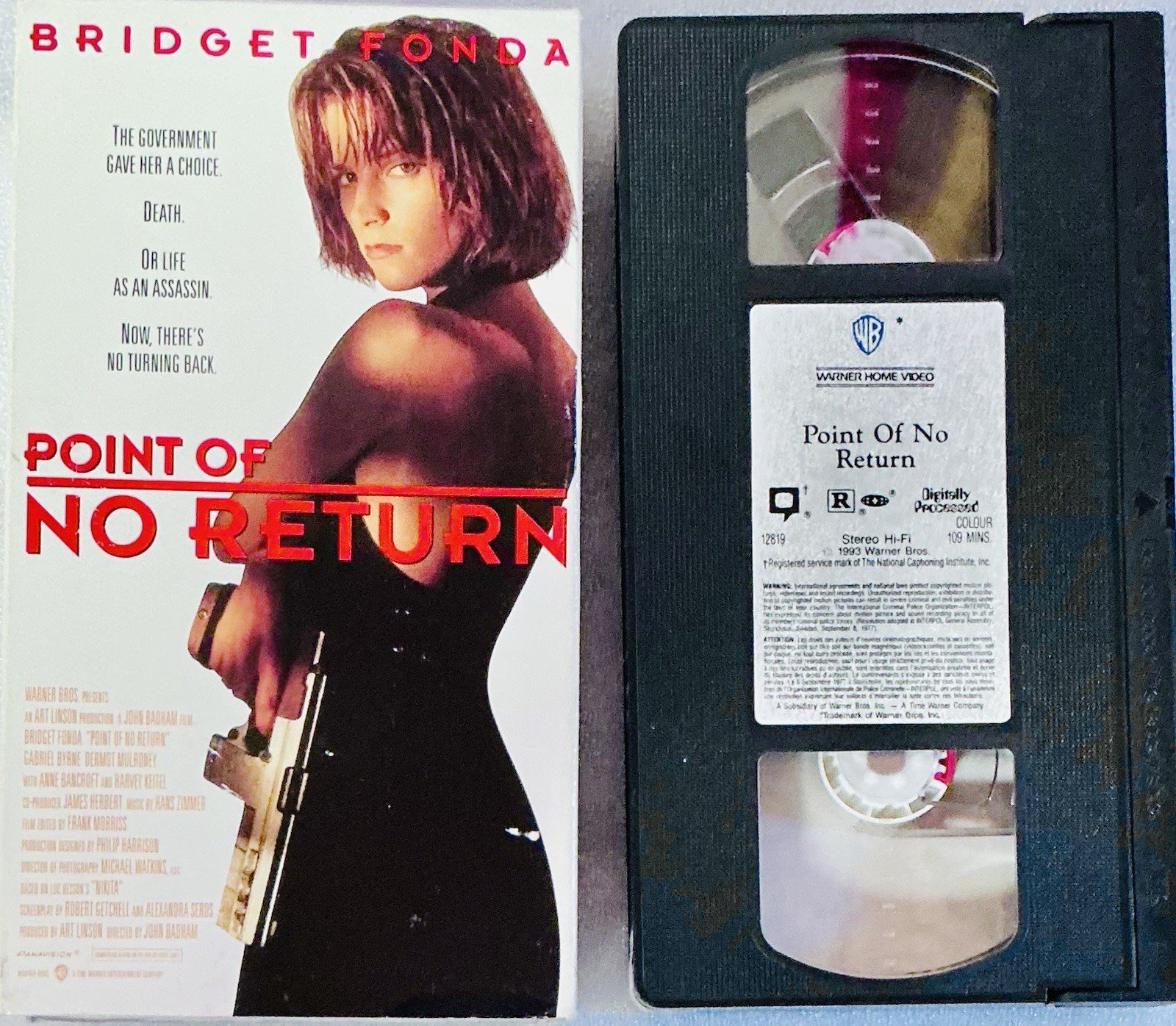 Point of No Return (VHS, 1993) Warner Bros Bridget Fonda Thriller