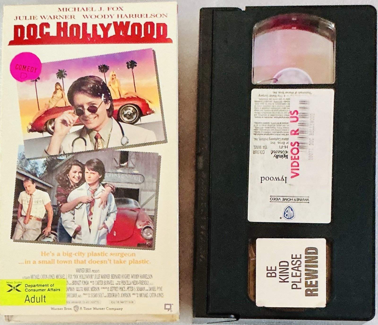Doc Hollywood (VHS, 1991) Warner Bros Michael J. Fox Comedy – Rare