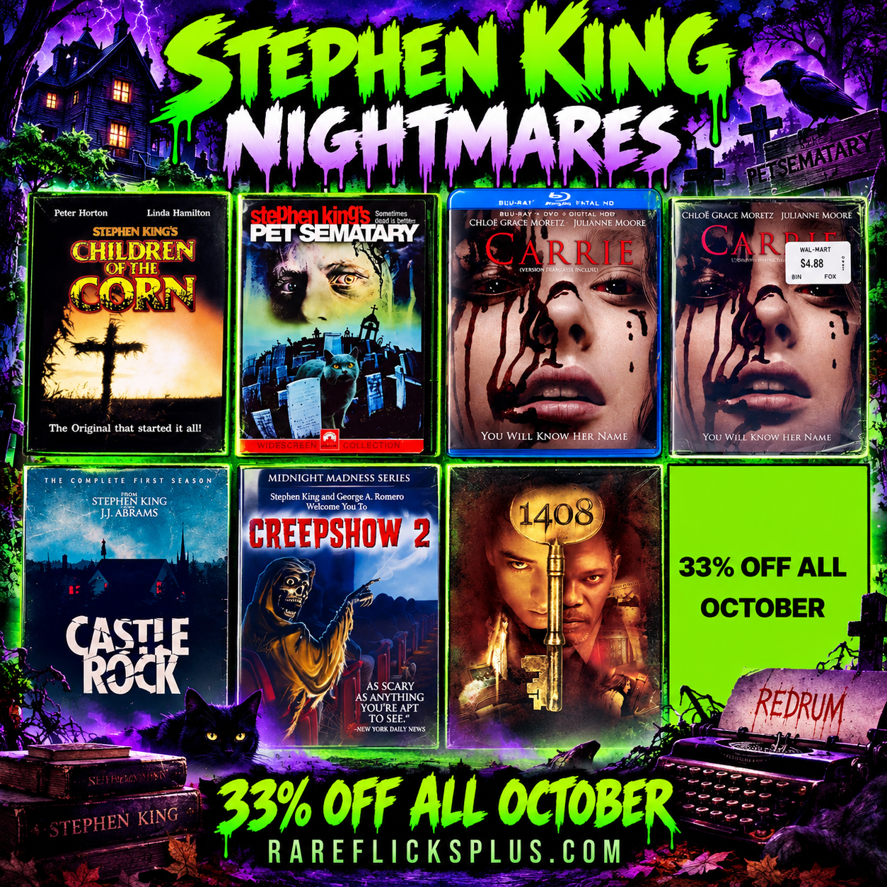 Stephen King Nightmares: 7 Rare Picks at Rare Flicks Plus