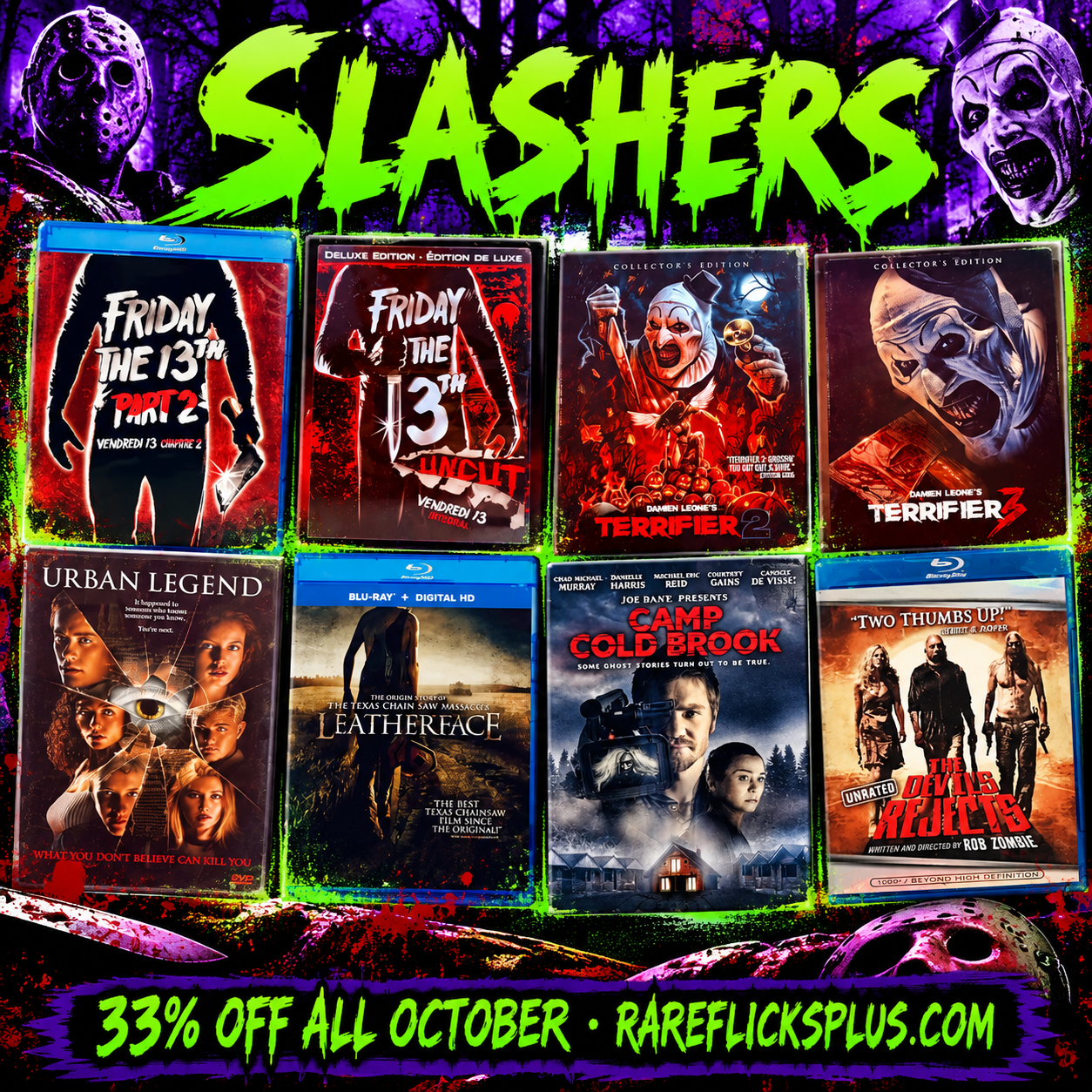 Slashers: 8 Rare Picks at Rare Flicks Plus