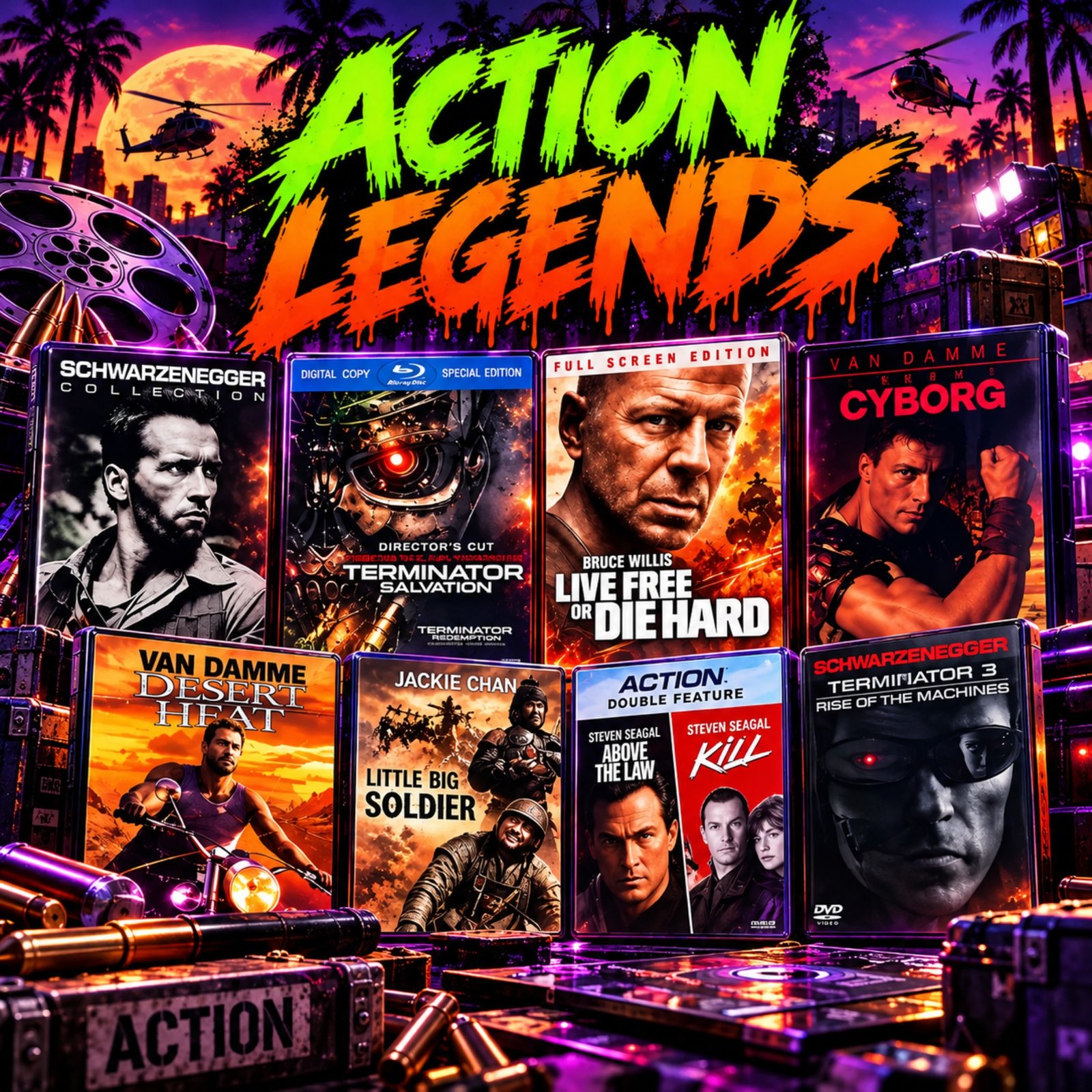 Action Legends: 8 Rare Picks at Rare Flicks Plus