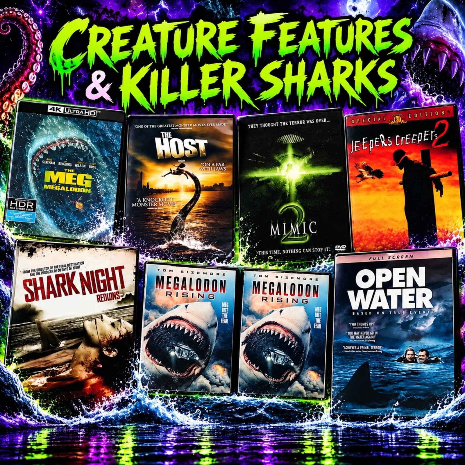 Creature Features & Killer Sharks: 7 Rare Picks at Rare Flicks Plus